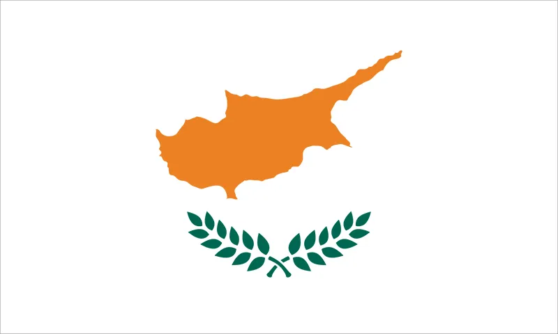 The flag of Cyprus